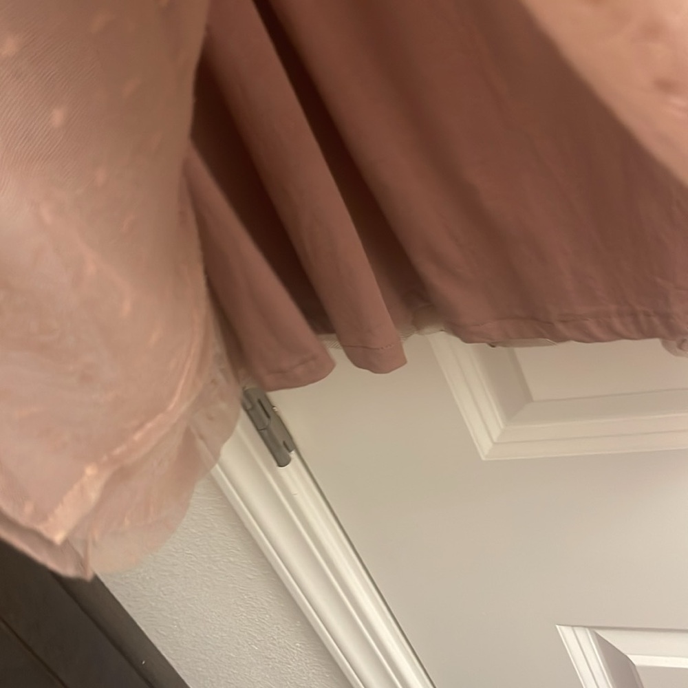 Garnet Hill dusty rose knees length skirt - Picture 3 of 4